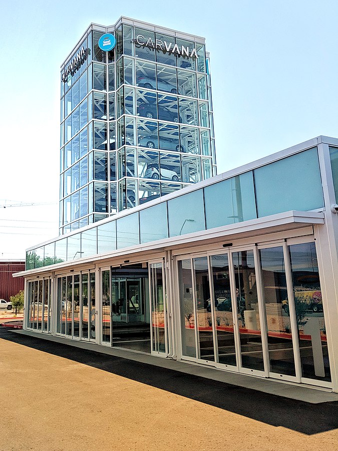 Carvana car vending machine office building in Tempe, Arizona