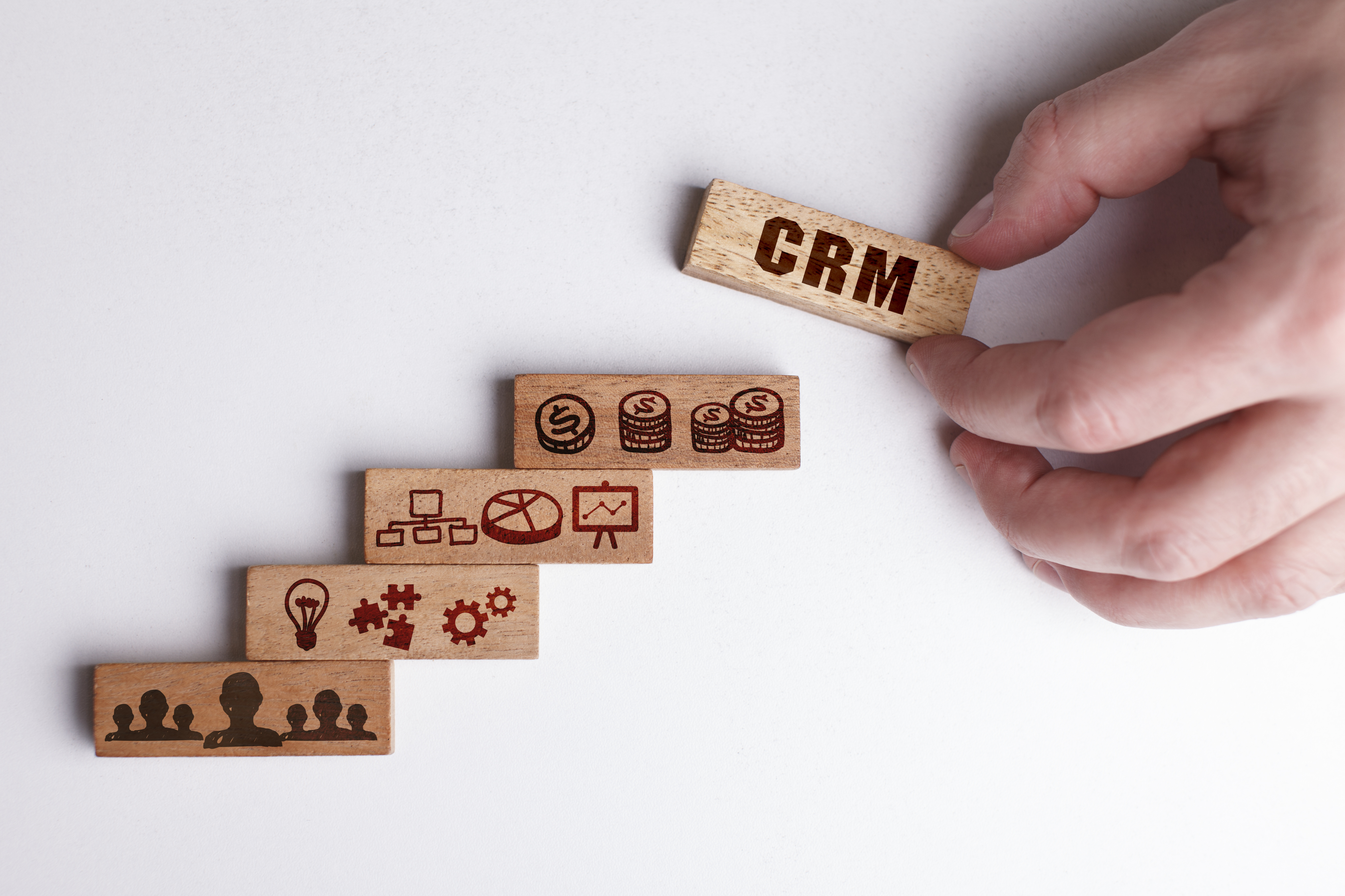 Building blocks of CRM decorative image.