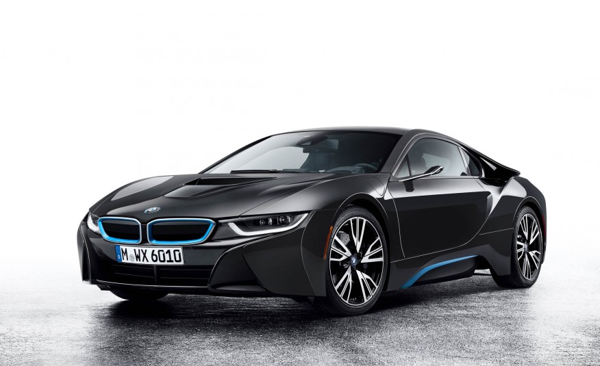 black B M W sports car